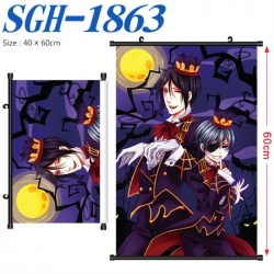 Kuroshitsuji Anime digital printed pole style hanging picture Wall Scroll 40x60cm