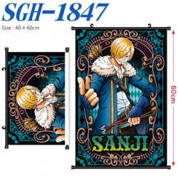 One Piece Anime digital printed pole style hanging picture Wall Scroll 40x60cm