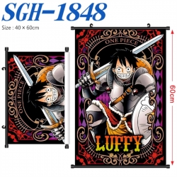 One Piece Anime digital printed pole style hanging picture Wall Scroll 40x60cm