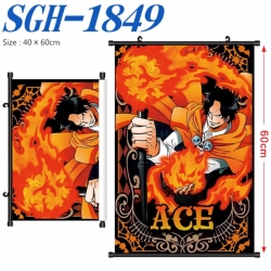 One Piece Anime digital printed pole style hanging picture Wall Scroll 40x60cm