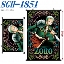 One Piece Anime digital printed pole style hanging picture Wall Scroll 40x60cm