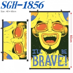 One Piece Anime digital printed pole style hanging picture Wall Scroll 40x60cm