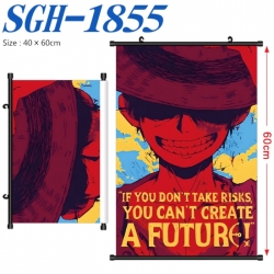 One Piece Anime digital printed pole style hanging picture Wall Scroll 40x60cm