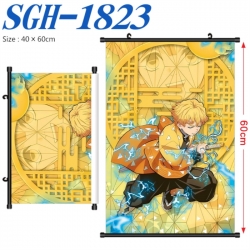 Demon Slayer Kimets Anime digital printed pole style hanging picture Wall Scroll 40x60cm