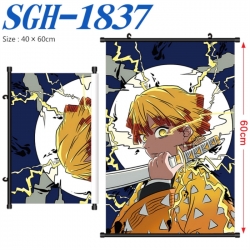 Demon Slayer Kimets Anime digital printed pole style hanging picture Wall Scroll 40x60cm