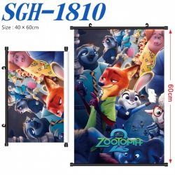Zootopia Anime digital printed pole style hanging picture Wall Scroll 40x60cm