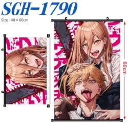 Chainsaw Man Anime digital printed pole style hanging picture Wall Scroll 40x60cm