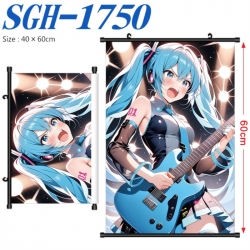 Hatsune Miku Anime digital printed pole style hanging picture Wall Scroll 40x60cm