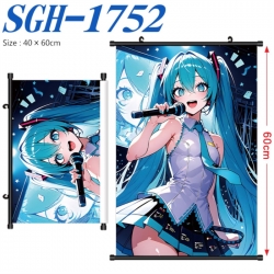 Hatsune Miku Anime digital printed pole style hanging picture Wall Scroll 40x60cm