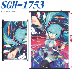 Hatsune Miku Anime digital printed pole style hanging picture Wall Scroll 40x60cm