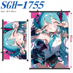 Hatsune Miku Anime digital printed pole style hanging picture Wall Scroll 40x60cm
