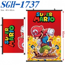 Super Mario Anime digital printed pole style hanging picture Wall Scroll 40x60cm
