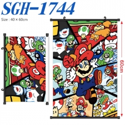 Super Mario Anime digital printed pole style hanging picture Wall Scroll 40x60cm