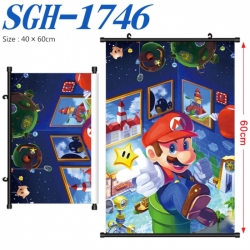 Super Mario Anime digital printed pole style hanging picture Wall Scroll 40x60cm