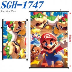 Super Mario Anime digital printed pole style hanging picture Wall Scroll 40x60cm