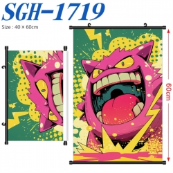 Pokemon Anime digital printed pole style hanging picture Wall Scroll 40x60cm