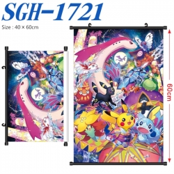 Pokemon Anime digital printed pole style hanging picture Wall Scroll 40x60cm