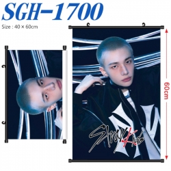 StrayKids  Anime digital printed pole style hanging picture Wall Scroll 40x60cm