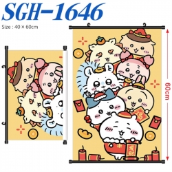 Chiikawa Anime digital printed pole style hanging picture Wall Scroll 40x60cm