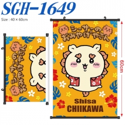 Chiikawa Anime digital printed pole style hanging picture Wall Scroll 40x60cm