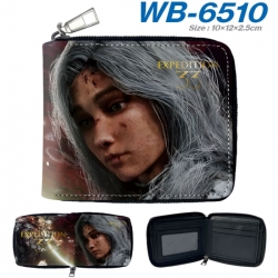 Clair Obscur: Expedition 33 Anime color short full zip folding wallet 10x12x2.5cm