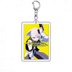 Cyberpunk Anime Acrylic Keychain Charm price for 5 pcs
