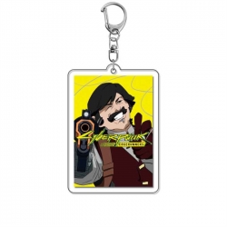 Cyberpunk Anime Acrylic Keychain Charm price for 5 pcs