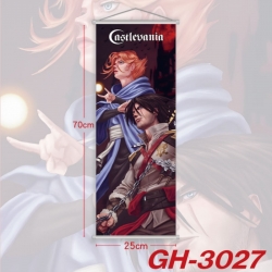 Castlevania Plastic Rod Cloth Small Hanging Canvas Painting Wall Scroll 25x70cm price for 5 pcs