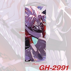 DANDADAN Plastic Rod Cloth Small Hanging Canvas Painting Wall Scroll 25x70cm price for 5 pcs