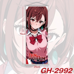 DANDADAN Plastic Rod Cloth Small Hanging Canvas Painting Wall Scroll 25x70cm price for 5 pcs