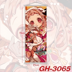 Toilet-bound Hanako-kun Plastic Rod Cloth Small Hanging Canvas Painting Wall Scroll 25x70cm price for 5 pcs