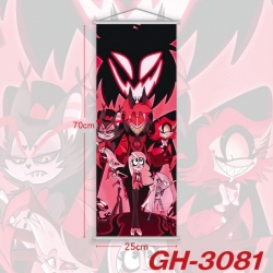 Hazbin Hotel Plastic Rod Cloth Small Hanging Canvas Painting Wall Scroll 25x70cm price for 5 pcs