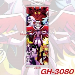 Hazbin Hotel Plastic Rod Cloth Small Hanging Canvas Painting Wall Scroll 25x70cm price for 5 pcs