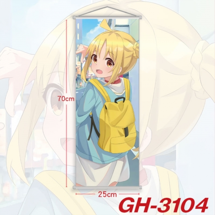 BOCCHI THE ROCK! Plastic Rod Cloth Small Hanging Canvas Painting Wall Scroll 25x70cm price for 5 pcs