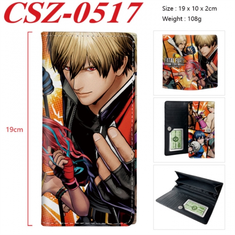 City of the Wolves Anime peripheral long three fold wallet 19x10x2cm