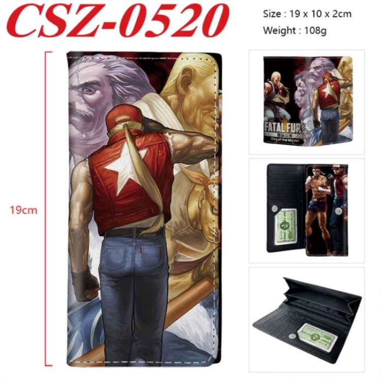 City of the Wolves Anime peripheral long three fold wallet 19x10x2cm