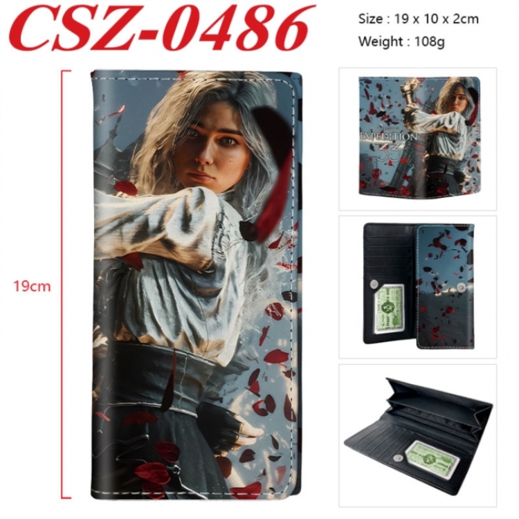 Clair Obscur: Expedition 33 Anime peripheral long three fold wallet 19x10x2cm