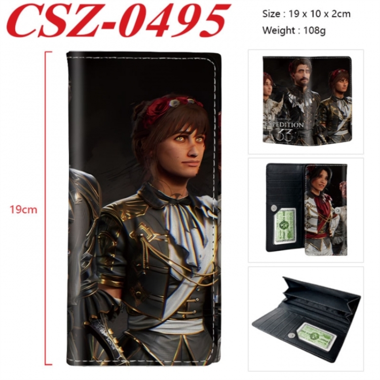 Clair Obscur: Expedition 33 Anime peripheral long three fold wallet 19x10x2cm