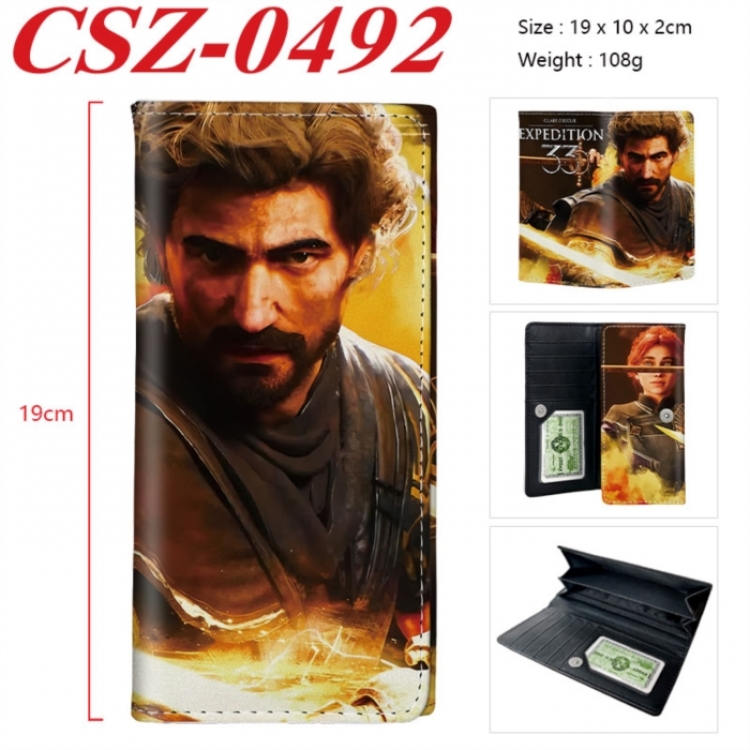 Clair Obscur: Expedition 33 Anime peripheral long three fold wallet 19x10x2cm