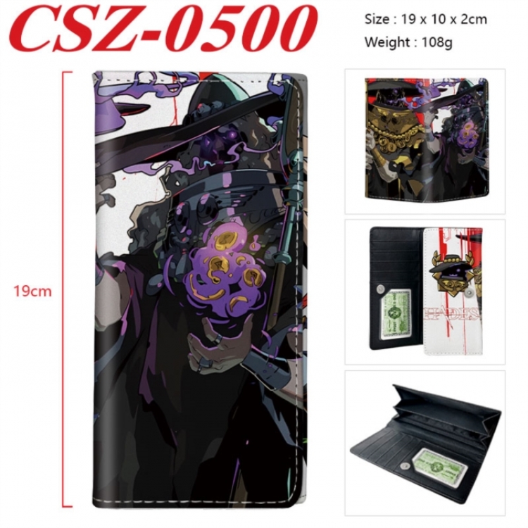 Hades Anime peripheral long three fold wallet 19x10x2cm