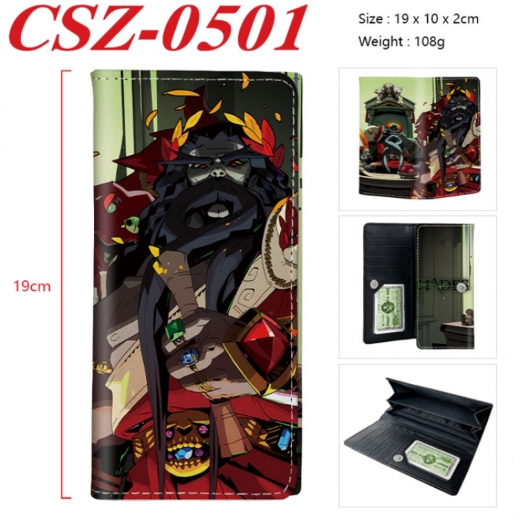 Hades Anime peripheral long three fold wallet 19x10x2cm