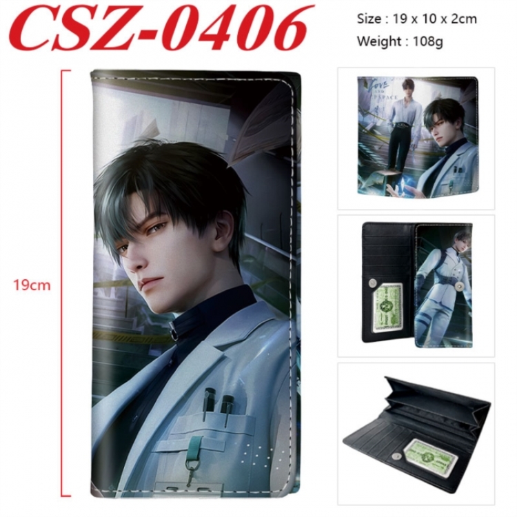 Love and Deepspac Anime peripheral long three fold wallet 19x10x2cm