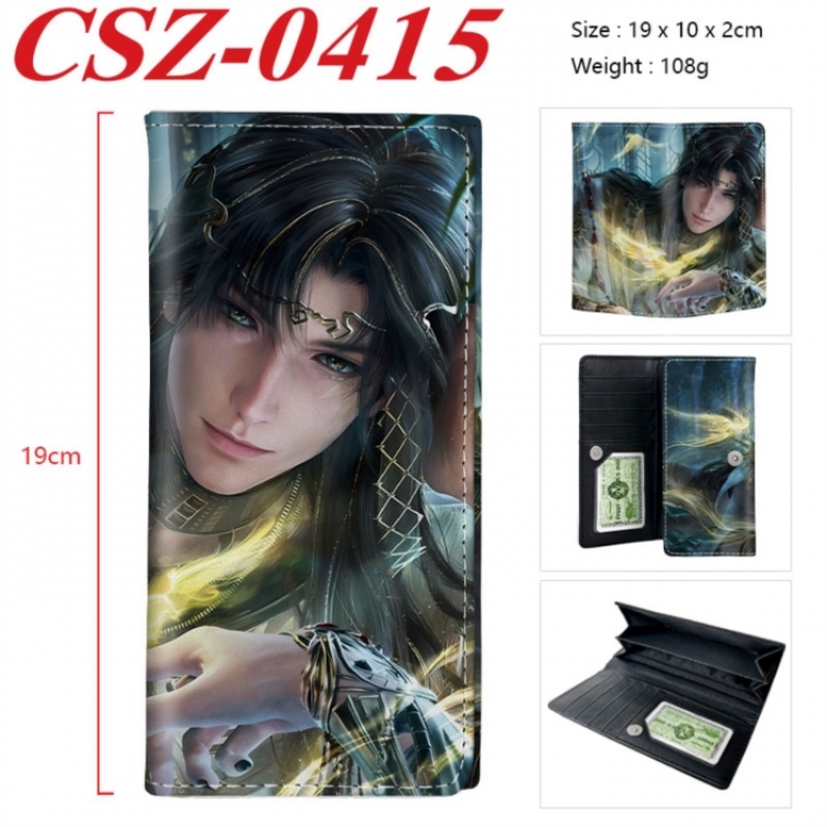 Love and Deepspac Anime peripheral long three fold wallet 19x10x2cm