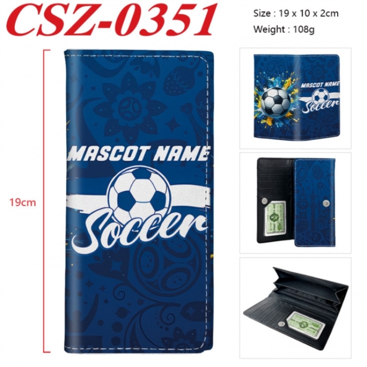 Ball games Anime peripheral long three fold wallet 19x10x2cm