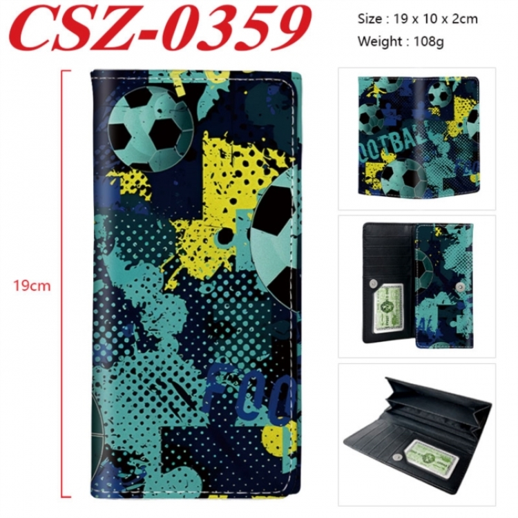 Ball games Anime peripheral long three fold wallet 19x10x2cm