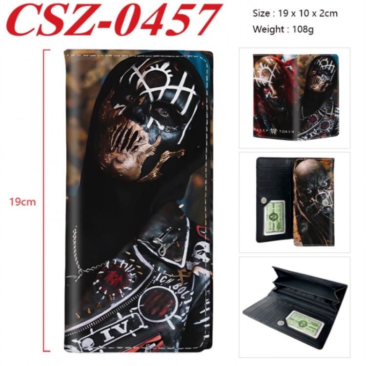 Sleep Token Anime peripheral long three fold wallet 19x10x2cm