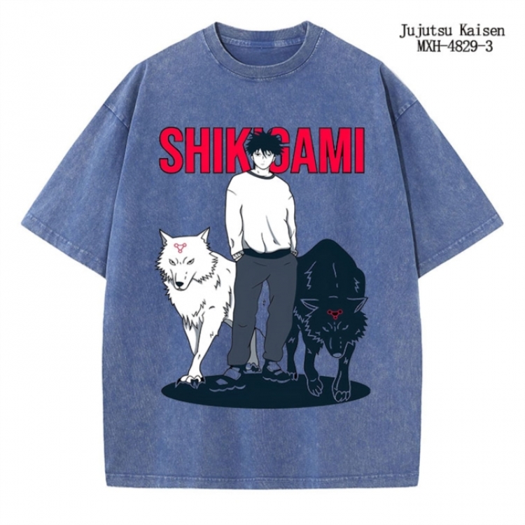 Jujutsu Kaisen Anime peripheral pure cotton washed and worn T-shirt from S to 2XL