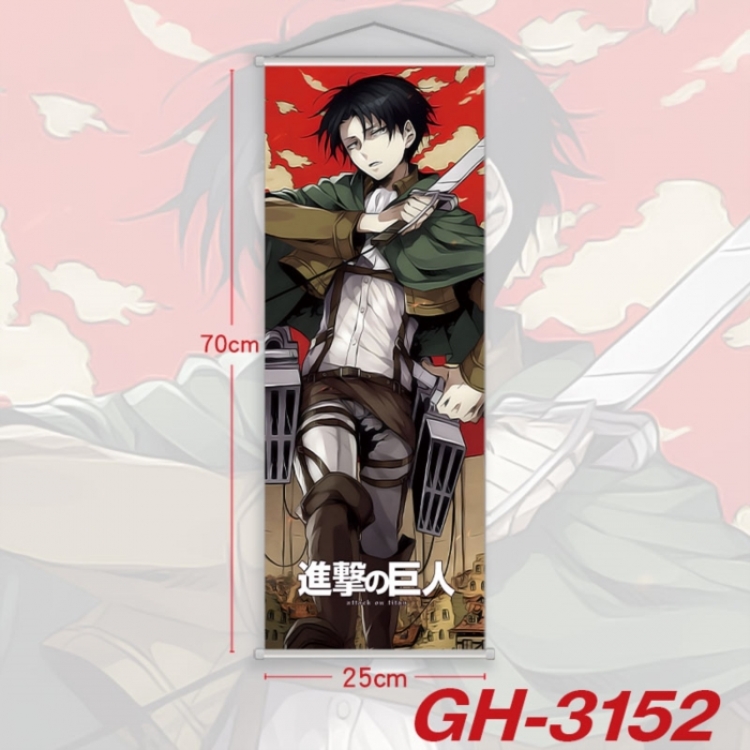 Shingeki no Kyojin Plastic Rod Cloth Small Hanging Canvas Painting Wall Scroll 25x70cm price for 5 pcs