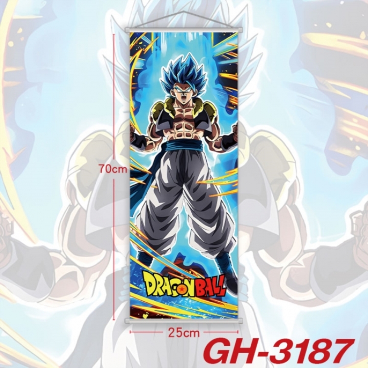 DRAGON BALL Plastic Rod Cloth Small Hanging Canvas Painting Wall Scroll 25x70cm price for 5 pcs