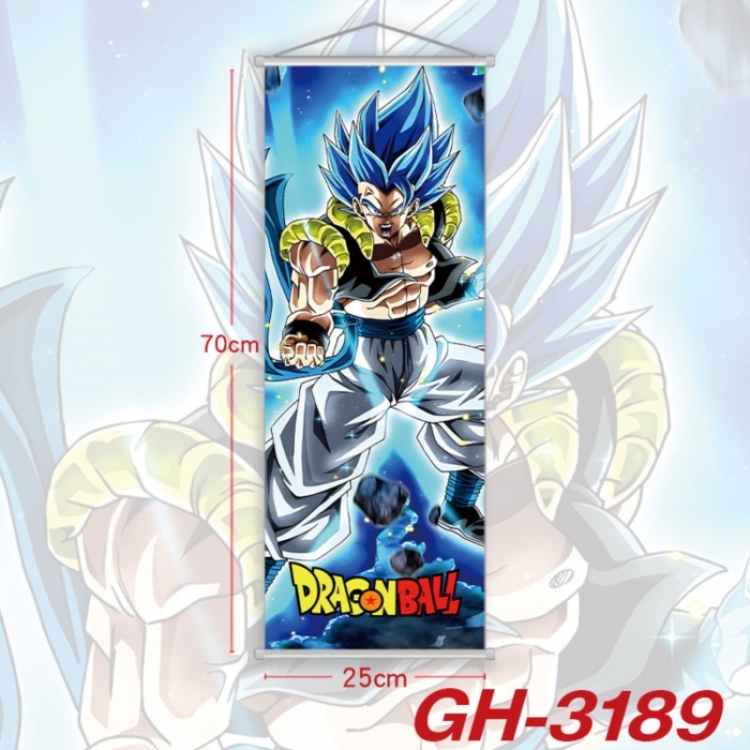 DRAGON BALL Plastic Rod Cloth Small Hanging Canvas Painting Wall Scroll 25x70cm price for 5 pcs